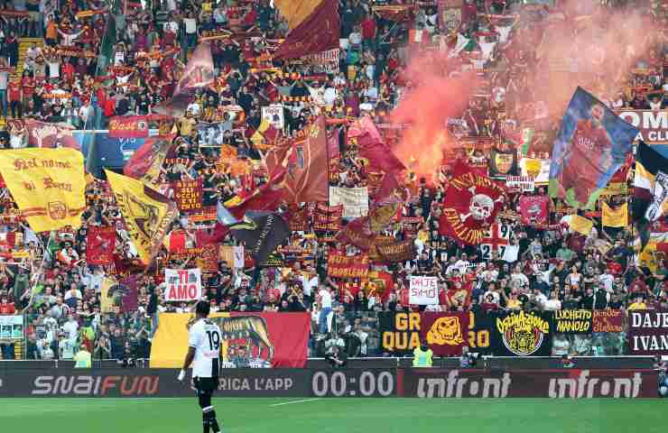 Udinese Roma striscione 