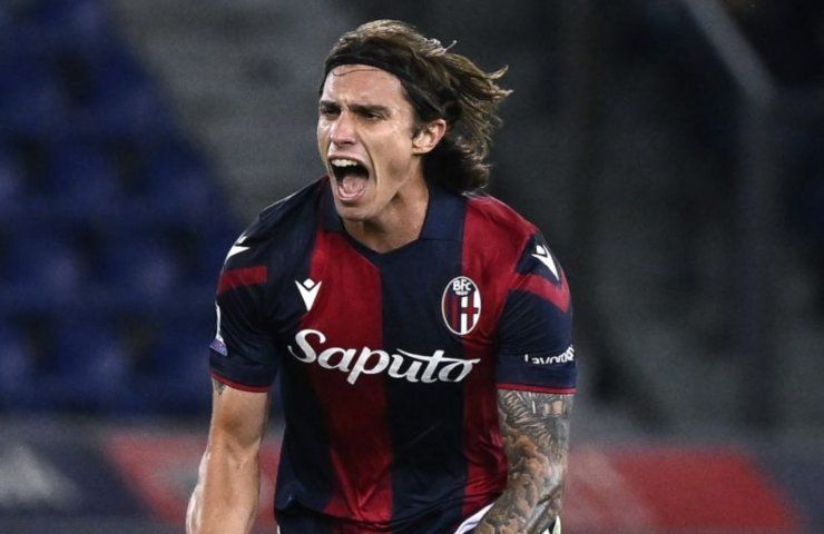 Riccardo Calafiori con il Bologna