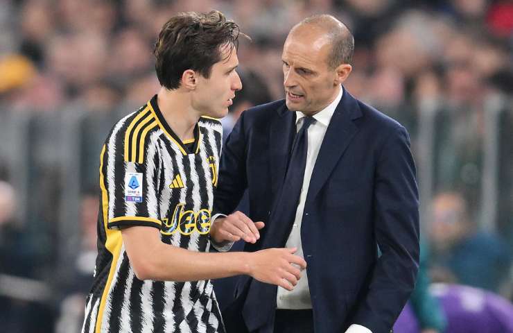 Federico Chiesa e Massimiliano Allegri