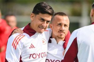 Dybala allenamento trigoria