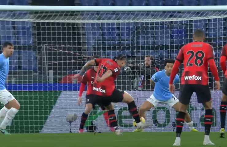 Okafor segna il gol del vantaggio contro la Lazio