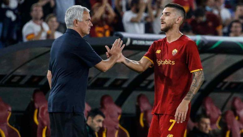 Lorenzo Pellegrini e José Mourinho