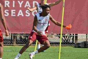 Sangaré in allenamento roma