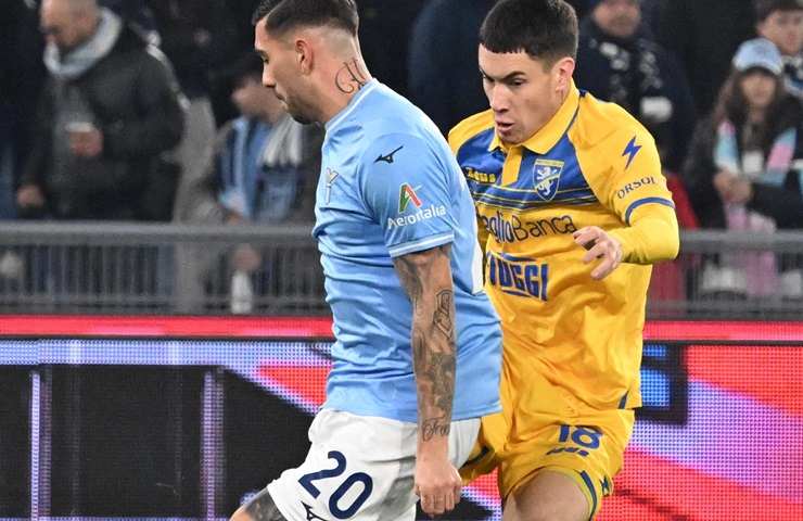 Soulè con la maglia del Frosinone