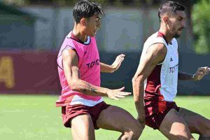 dybala allenamento roma