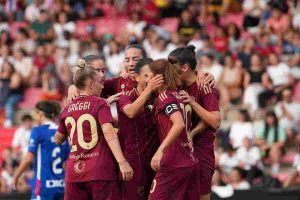 roma femminile esultanza