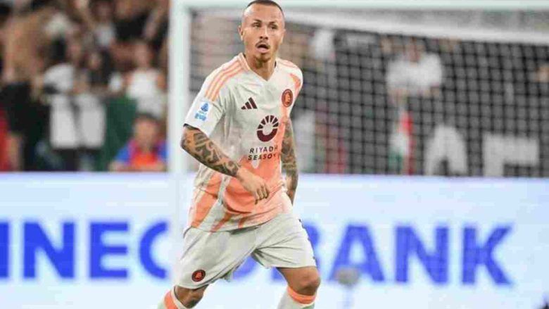 Angeliño in azione con la maglia della Roma -instagram Angeliño (romaforever.it)