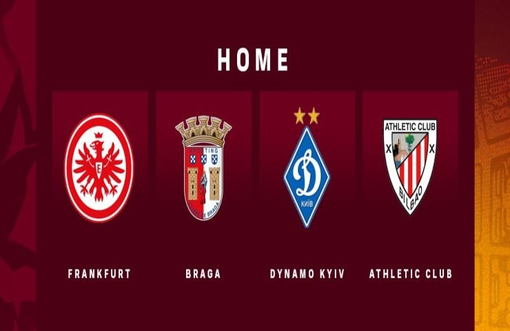 Calendario Roma Europa League 2024 2025 casa