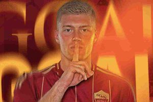 La grafica dedicata dalla Roma per il gol di Artem Dovbyk - asroma.com (romaforever.it)