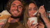 Stefanos Tsitsipas in compagnia della sua ultima fiamma - instagram (romaforever.it)