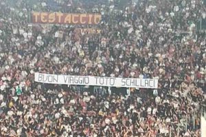 Striscione Totò Schillaci