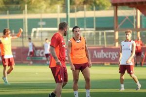 Allenamento a Trigoria