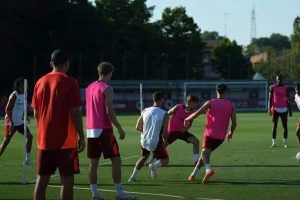 Allenamento a Trigoria