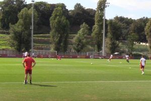 Allenamento a Trigoria