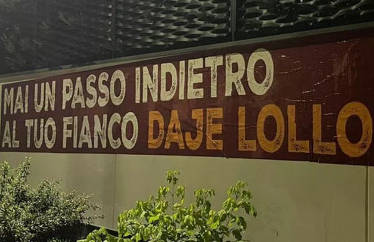 striscione pellegrini roma