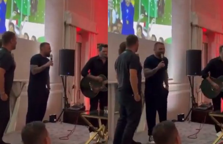 totti e de rossi cantano insieme