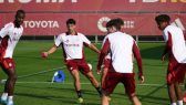 allenamento della Roma