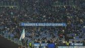 striscione della Lazio contro la Roma