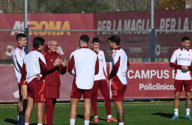 Allenamento a Trigoria