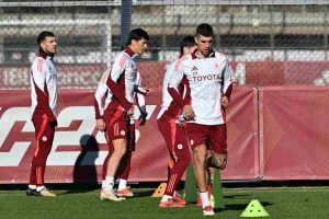 Allenamento a Trigoria