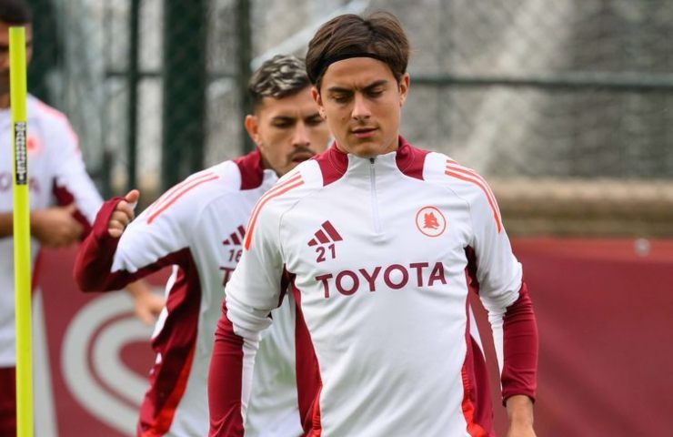 dybala allenamento trigoria740