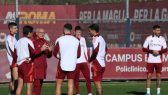 ranieri parla alla squadra a trigoria