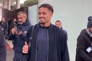 Devyne Rensch Roma arrivo a ciampino