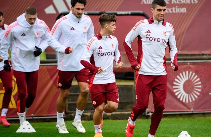 Roma in allenamento