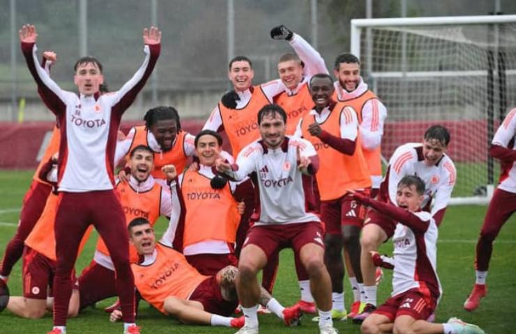 Allenamento a Trigoria