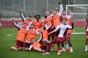 Allenamento a Trigoria