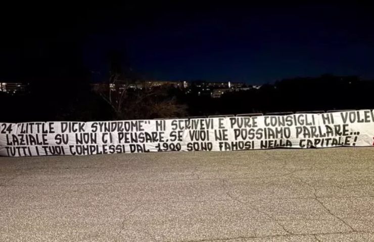 striscione della curva sud