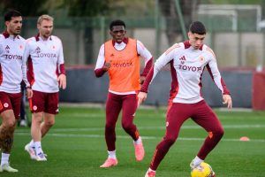 Allenamento a Trigoria