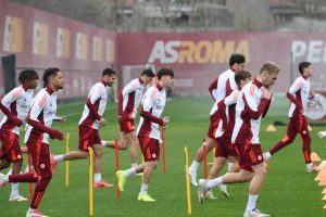 Allenamento a Trigoria