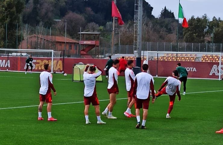 allenamento Trigoria 