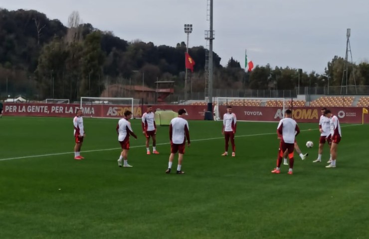 allenamento Trigoria 