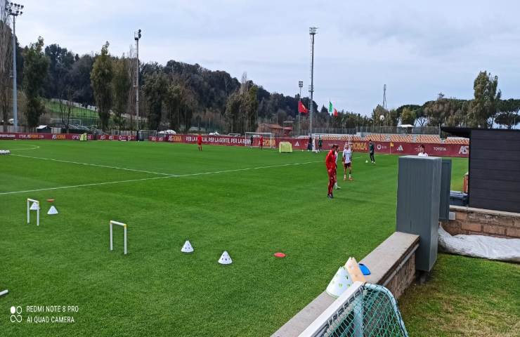 i giallorossi si preparano all'allenamento