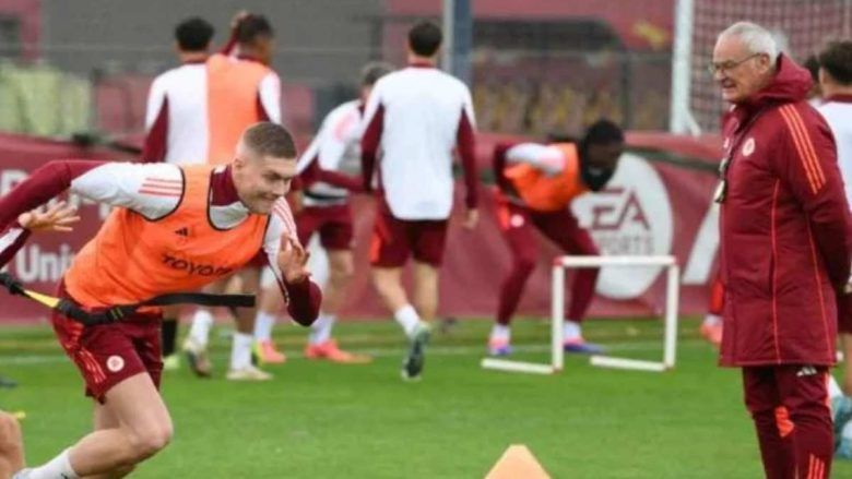 allenamento Trigoria