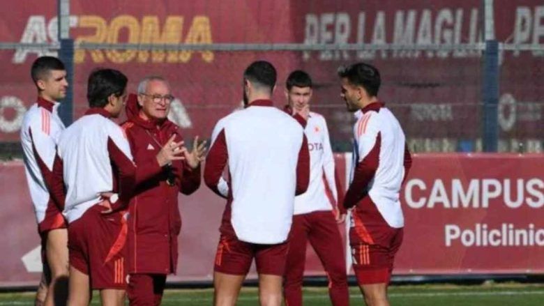 allenamento a Trigoria